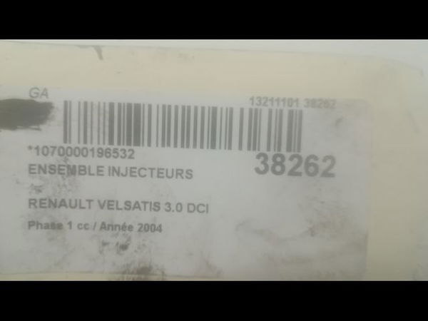 Ensemble injecteurs Renault VEL SATIS (BJ0_) 3.0 dci (bj0j, bj0n) (2002-2006)