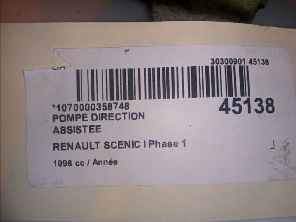 Pompe direction assistee Renault MEGANE Scenic (JA0-1_) 1.6 e (ja0f) (1996-1999)
