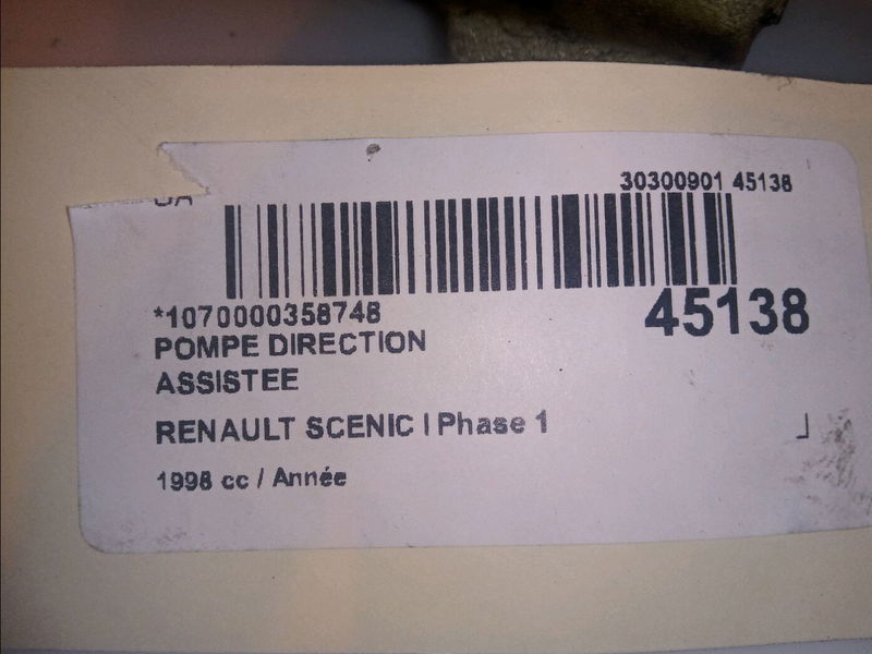 Pompe direction assistee Renault MEGANE Scenic (JA0-1_) 1.6 e (ja0f) (1996-1999)