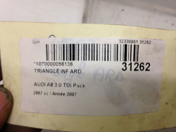 Triangle inf ard Audi A8 D3 (4E2, 4E8) 3.0 tdi quattro (2003-2010)