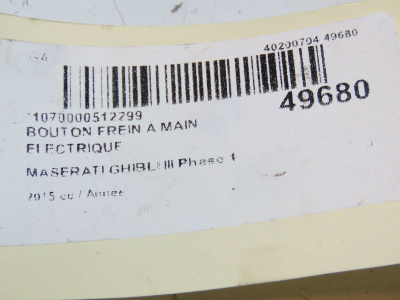 Bouton frein a main electrique Maserati GHIBLI III (M157) 3.0 d (2013) 4 portes