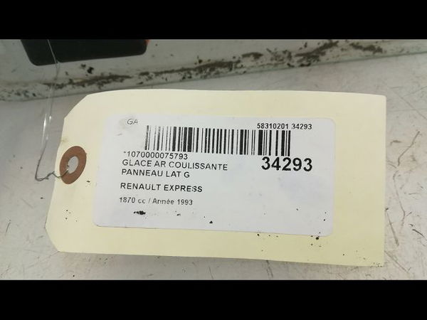 Glace ar coulissante panneau lat g RENAULT EXPRESS