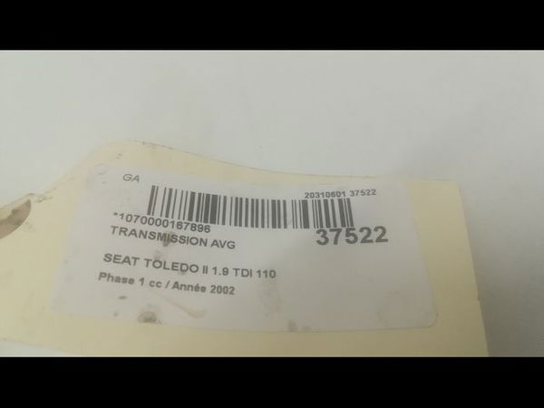 Transmission avant gauche Seat TOLEDO II (1M2) 1.9 tdi (1999-2004)