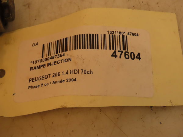Rampe injection Peugeot 206 3-5 portes (2A-C) 1.4 hdi eco 70 (2001-2009) 5 portes