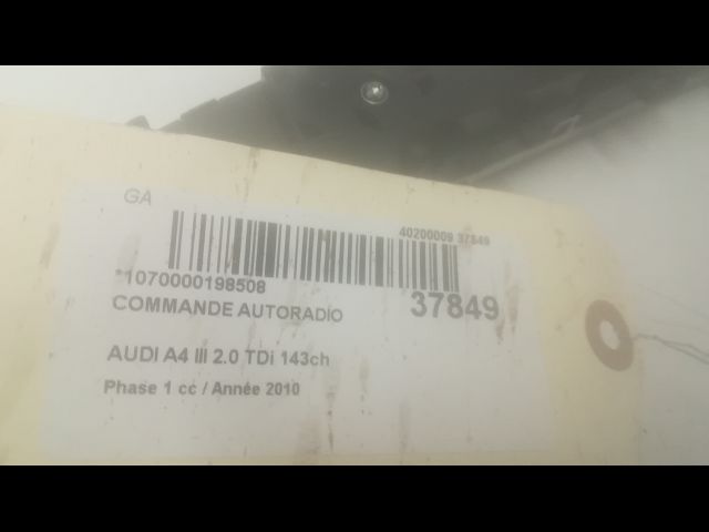Commande autoradio Audi A4 B8 (8K2) 2.0 tdi (2007-2015)