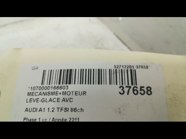 Mecanisme  moteur lève-glace avant droit Audi A1 (8X1, 8XK) 1.2 tfsi (2010-2015)
