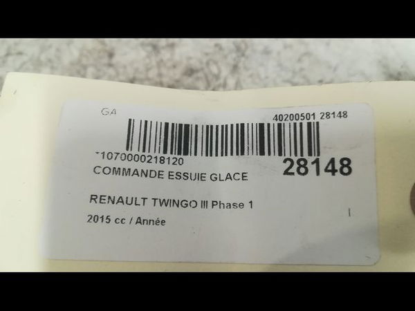 Commande essuie glace RENAULT TWINGO III