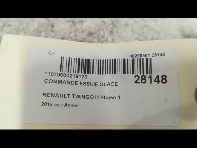 Commande essuie glace RENAULT TWINGO III