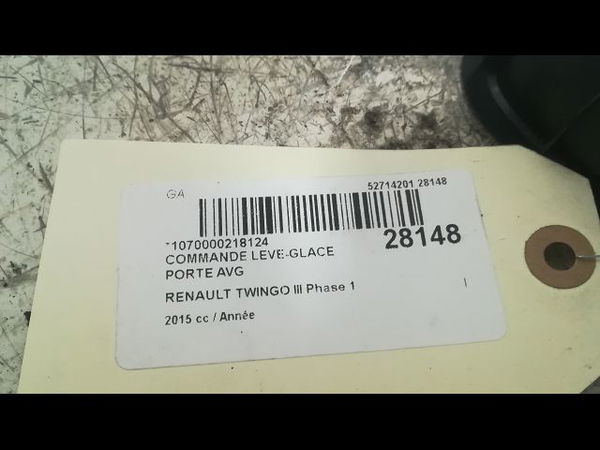 Commande lève-glace porte avant gauche RENAULT TWINGO III