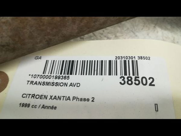 Transmission avant droite Citroën XANTIA (X1_, X2_) 1.9 turbo d (1993-2003)