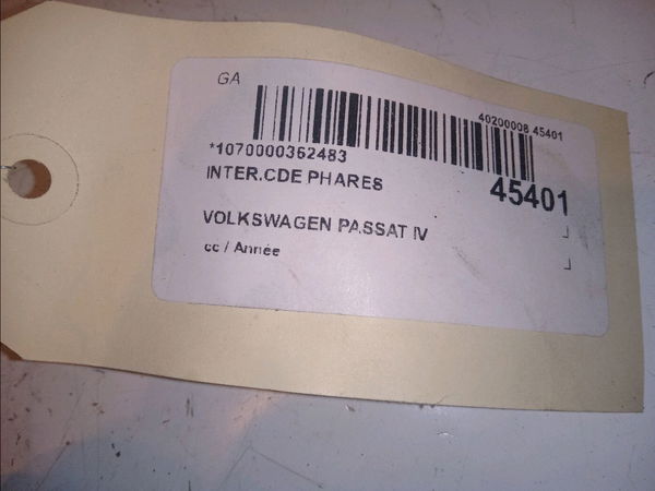 Interrupteur commande de phares Volkswagen PASSAT B6 Variant (3C5) 2.0 tdi (2005-2010) 5 portes