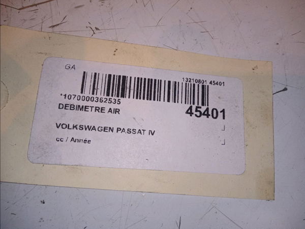 Debimetre air Volkswagen PASSAT B6 Variant (3C5) 2.0 tdi (2005-2010) 5 portes
