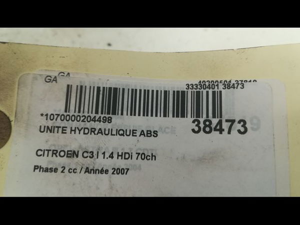 Unité hydraulique abs Citroën C3 I (FC_, FN_) 1.4 hdi (2003-2011) 5 portes