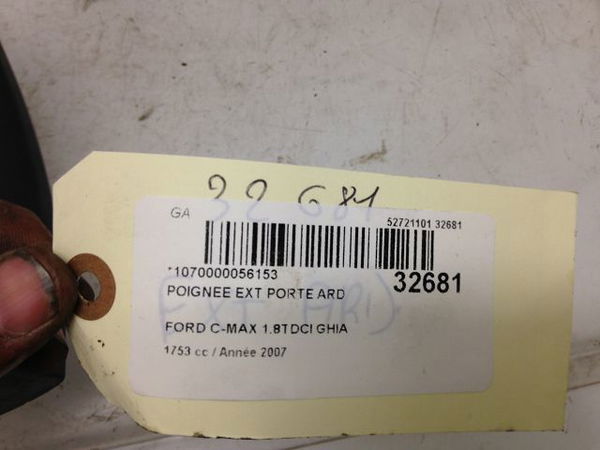 Poignee ext porte ard FORD CMAX I Phase 2 03-2007--09-2010 1.8 TDCI 8v 115ch