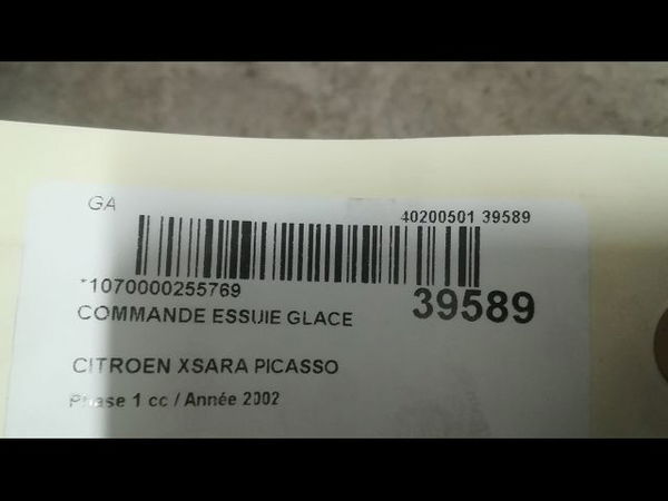 Commande essuie glace Citroën XSARA PICASSO (N68) 1.8 16v (2000-2005)