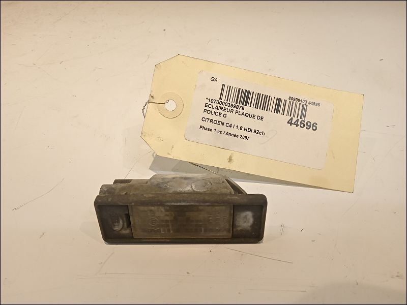 Eclaireur plaque de police g Citroën C4 I (LC_) 1.6 hdi (2004-2011) 5 portes