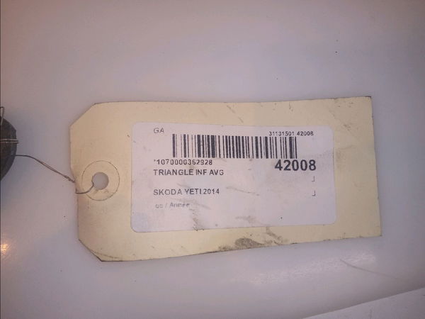 Triangle inf avg Skoda YETI (5L) 2.0 tdi (2011-2017)