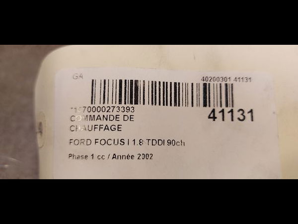 Commande de chauffage Ford FOCUS I (DAW, DBW) 1.8 turbo di - tddi (1998-2004)