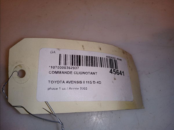 Commande clignotant Toyota AVENSIS (_T25_) 2.0 d-4d (cdt250_) (2003-2008)