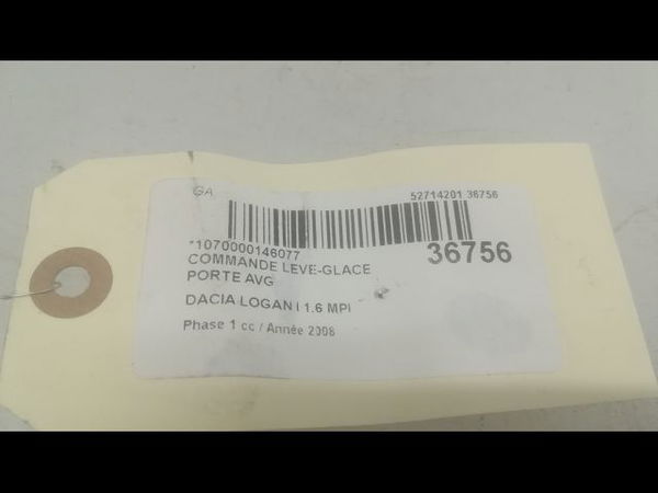 Commande lève-glace porte avant gauche Dacia LOGAN (LS_) 1.6 (lsob, lsod, lsof, lsoh) (2004)