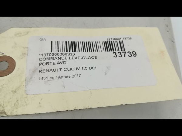 Commande lève-glace porte avant droite Renault CLIO IV (BH_) 1.5 dci 90 (2012) 5 portes