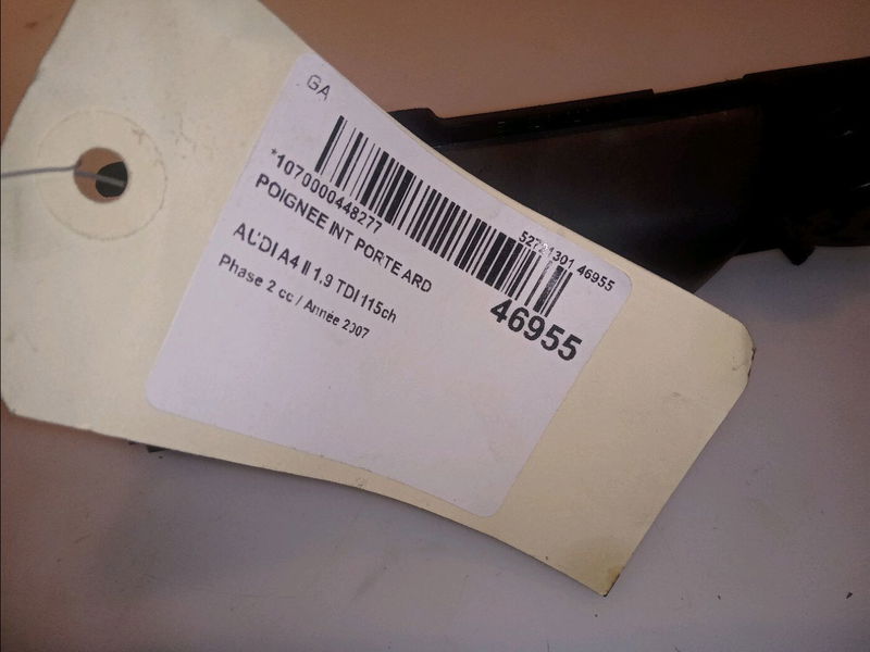 Poignee int porte ard Audi A4 B7 (8EC) 1.9 tdi (2004-2008) 4 portes