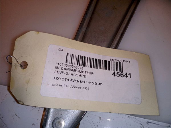 Mecanismemoteur leve-glace arg Toyota AVENSIS (_T25_) 2.0 d-4d (cdt250_) (2003-2008)