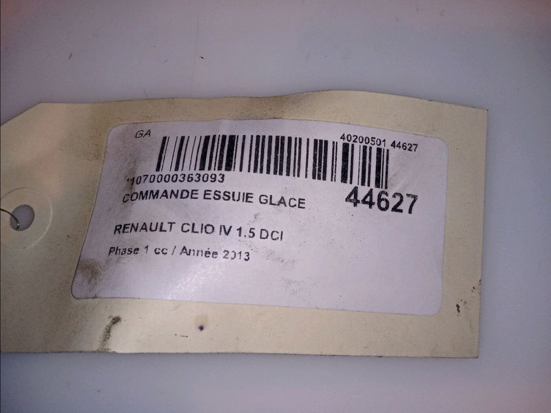 Commande essuie glace Renault CLIO IV (BH_) 1.5 dci 90 (2012) 5 portes