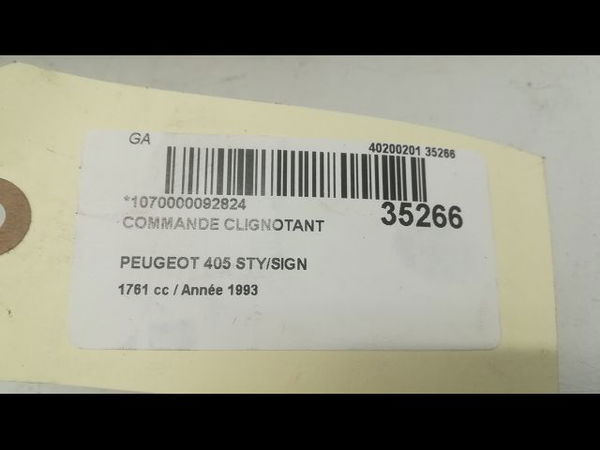 Commande clignotant Peugeot 405 II (4B) 1.8 (1992-1995)