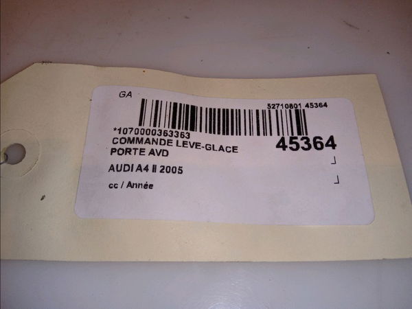 Commande lève-glace porte avant droite Audi A4 B7 Avant (8ED) 2.0 tdi (2004-2008)