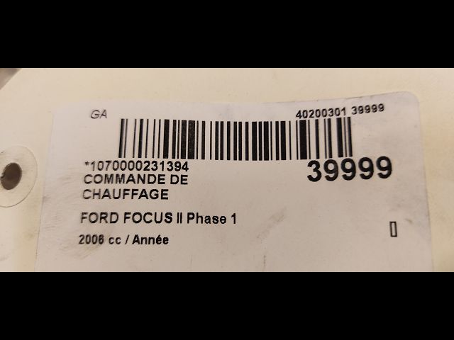 Commande de chauffage Ford FOCUS II (DA_, HCP, DP) 1.8 tdci (2005-2012)
