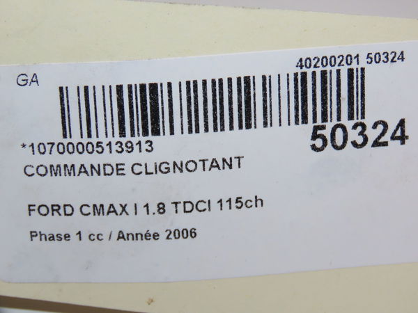 Commande clignotant Ford FOCUS C-MAX (DM2) 1.8 tdci (2005-2007) 5 portes