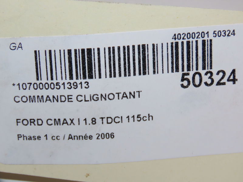 Commande clignotant Ford FOCUS C-MAX (DM2) 1.8 tdci (2005-2007) 5 portes