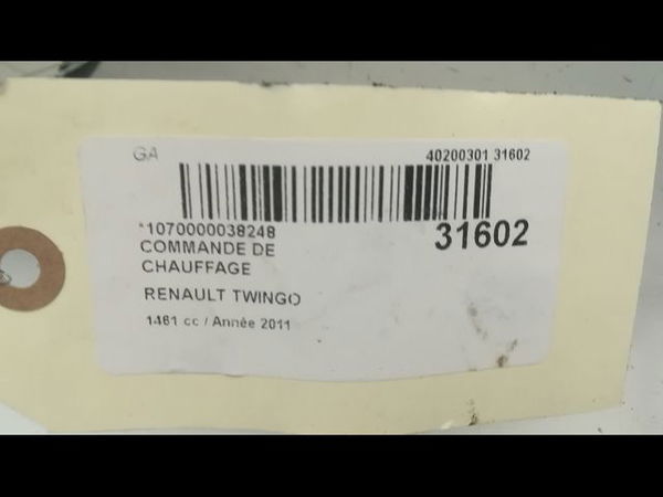 Commande de chauffage RENAULT TWINGO II Phase 2 12-2011--12-2014 1.5 DCI 75ch