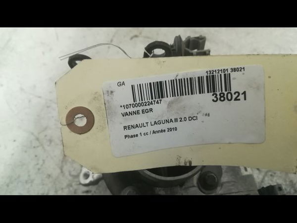 Vanne egr Renault LAGUNA Coupé (DT0-1) 2.0 dci (dt01, dt08, dt09, dt0k, dt12, dt1c, dt1d, dt1m,... (2008-2015) 2 portes