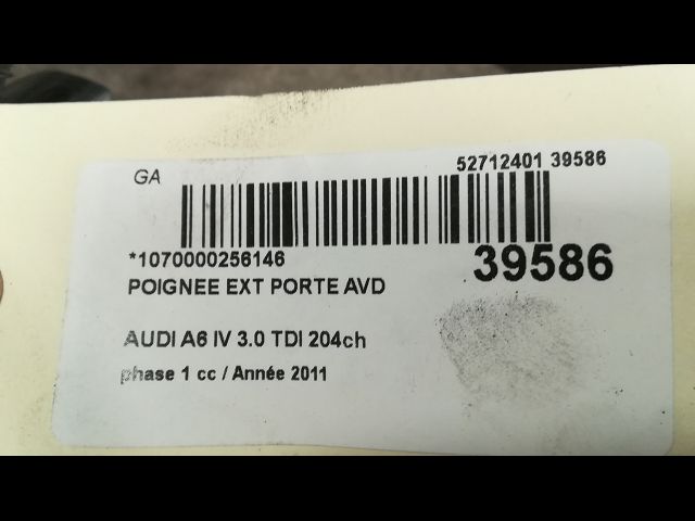 Poignee ext porte avd Audi A6 C7 Avant (4G5, 4GD) 3.0 tdi (2011-2018)