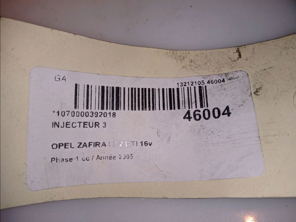 Injecteur 3 Opel ZAFIRA A Monospace (T98) 2.2 dti 16v (f75) (2002-2005) 5 portes