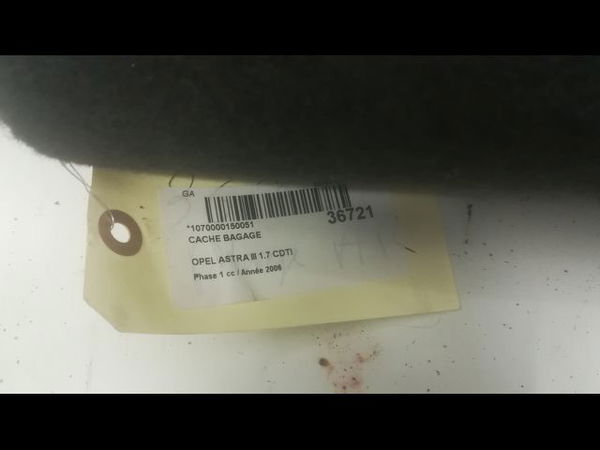Cache bagage Opel ASTRA H GTC (A04) 1.7 cdti (l08) (2005-2010)