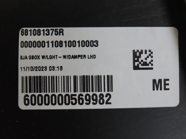 Boite à gants Renault CLIO V (B7_) 1.6 e-tech 145 (b7mu) (2022)