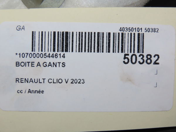Boite à gants Renault CLIO V (B7_) 1.6 e-tech 145 (b7mu) (2022)