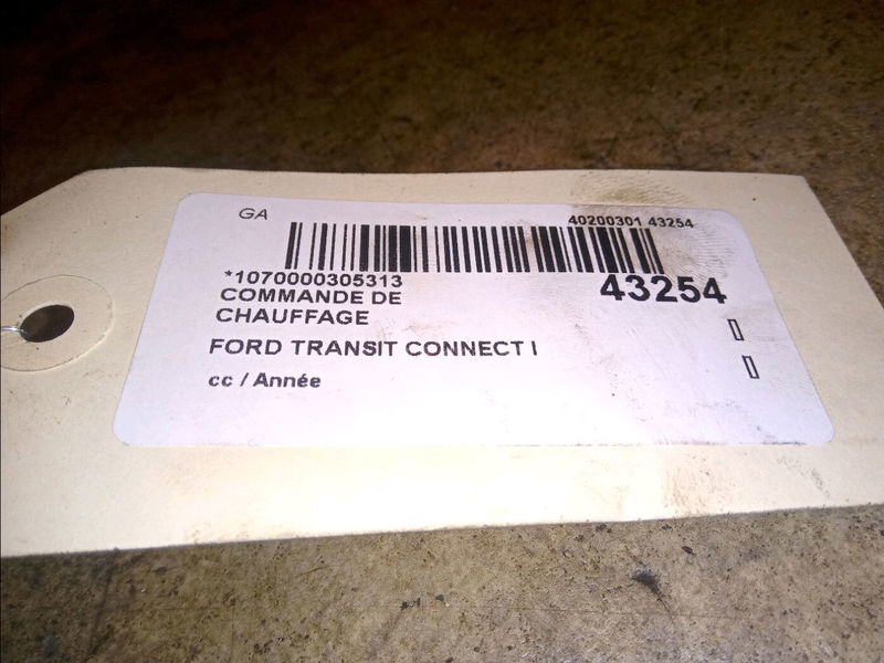 Commande de chauffage Ford TRANSIT CONNECT (P65_, P70_, P80_) 1.8 tdci (2002-2013) 3 portes