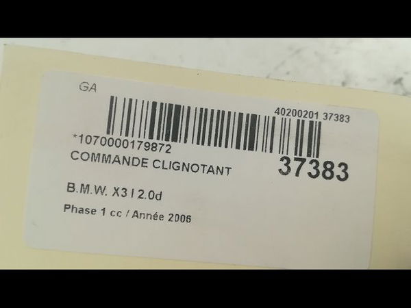 Commande clignotant Bmw X3 (E83) 2.0 d (2004-2007)