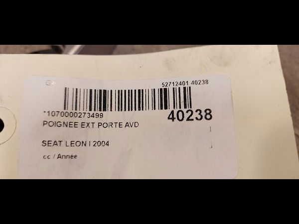 Poignee ext porte avd SEAT LEON I