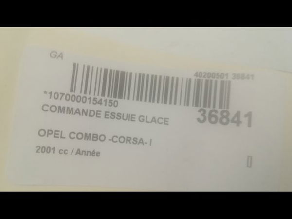 Commande essuie glace Opel COMBO Camionnette-Monospace (71_) 1.7 d (1994-2001)