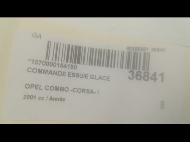 Commande essuie glace Opel COMBO Camionnette-Monospace (71_) 1.7 d (1994-2001)