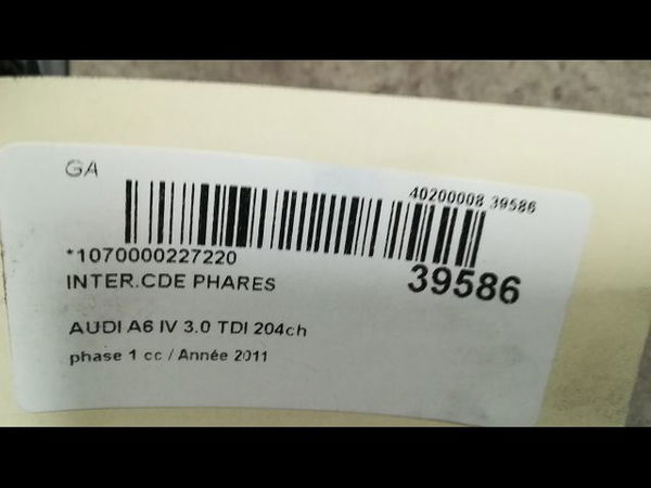 Interrupteur commande de phares Audi A6 C7 Avant (4G5, 4GD) 3.0 tdi (2011-2018)