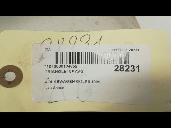 Triangle inf avg VOLKSWAGEN GOLF II