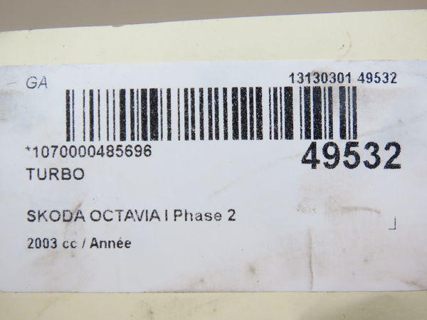 Turbo Skoda OCTAVIA I Combi (1U5) 1.9 tdi (1998-2010)