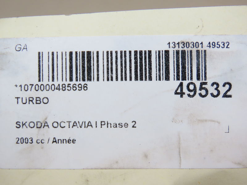 Turbo Skoda OCTAVIA I Combi (1U5) 1.9 tdi (1998-2010)