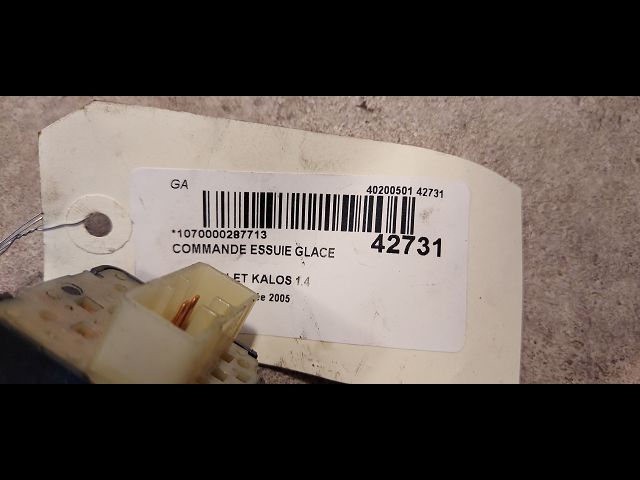 Commande essuie glace Chevrolet AVEO - KALOS 3-5 portes (T200) 1.4 (2005-2008)